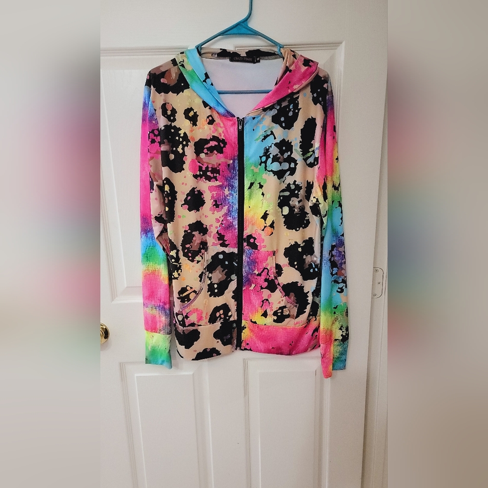 Colorful Leopard Print Jacket
